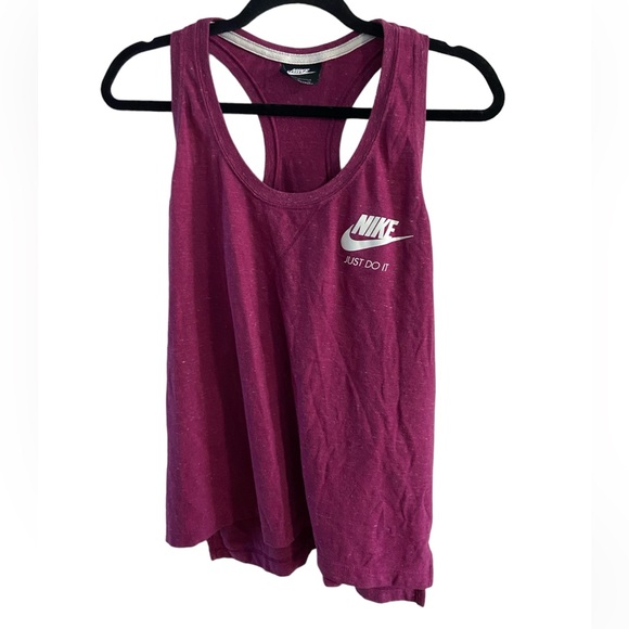 Nike Magenta "Just Do It" Racerback Tank Top - Picture 1 of 1